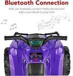 Best Choice Products 12V Kids Ride-On Electric ATV 4-Wheeler Quad Car Toy Bluetooth Audio