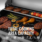 Royal Gourmet GA5401T 5-Burner BBQ Liquid Propane Gas Grill with Side Burner, Stainless Steel 60,000 BTU Barbecue Grill for Patio Garden Picnic Backyard Party, Silver