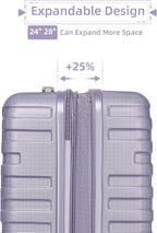 Luggage 6-piece hardshell expandable suitcase lightweight travel carry-on luggage set