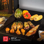 Nexgrill Deluxe 2-Burner Gas Grill with 401 SQ In Grate, 28000 BTUs, Stainless Steel Control Panel & Foldable Side Table, Propane BBQ Grill for Outdoor Cooking, Patios, Backyards and More -720-0864RA