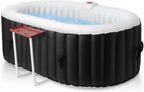 Edostory Hot Tub Inflatable Portable Oval Spa 2 Person Hot Tub with 90 Bubble Jets