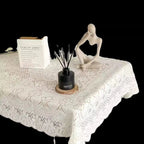 Spitzen-Vintage-Tischdecke, inspiriertes, elegantes Dekor f��r Esszimmer und Heim-Styling