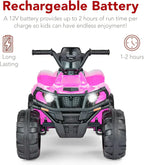 Best Choice Products 12V Kids Ride-On Electric ATV 4-Wheeler Quad Car Toy Bluetooth Audio