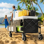 48 Extra Large Folding Travel Cart 560 lb Capacity 350 L Heavy Duty Utility Cart with Brakes