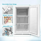 Upright Freezer Large Black 3.0 Cubic Feet