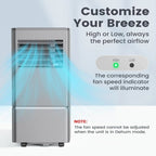 Air Choice Portable Air Conditioner, 10000 BTU Air Conditioner Portable for Room Up to 450 Sq.Ft, Remote Control, 24H Timer, Dehumidifier & Fan Modes, 3-in-1 AC Unit with Window Kit for Home Office