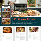 Air Fryer Toaster Oven Combo 13-in-1 32Qt APP & Voice Control Convection Oven Countertop