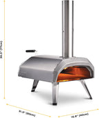 Ooni Karu 12 Multi-Fuel Outdoor Pizza Oven Reaches 950°F and Cooks 12 Inch Pizzas