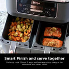 Ninja Foodi 6-in-1 FlexBasket Air Fryer with 7 QT MegaZone Basket Divider for Large Proteins
