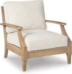Coastal view outdoor terrace eucalyptus sofa
