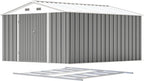 Patiowell 5x3 FT Outdoor Storage Shed Tool Shed with Sloping Roof and Lockable Door Metal Shed
