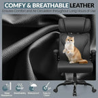 Office Chair Large High-Foot Computer Desk Chair Chair Lumbar Support Rotating Computer Chair
