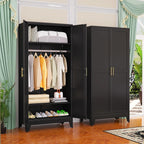 Steel Armoire Wardrobe Closet, 71 Metal Clothing Storage Cabinets