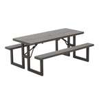 Lifetime 6-Foot Craftsman Outdoor Polyethylene Folding Picnic Table
