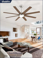 Ceiling Fan Indoor/Outdoor 8 Blades 65 inches