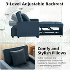 Sofa Bed Chair Convertible Sleeper Sofa with Pull-Out Bed
