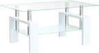 Living Room Rectangle Coffee Table Tea Table Suitable for Waiting Room Modern Side Coffee Table