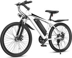 Electric Bike for Adults, 26 Ebike with 1000W Peak Motor, 21.7MPH 50Miles Electric Mountain Bike