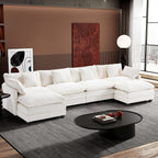 ihanherry 146-inch U-shaped modern sofa modular area cloud sofa