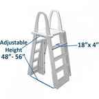 Aqua Select A-Frame Swing Up & Lock Ladder for Above Ground Pools