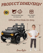 Kids Pink Ride-On Truck Battery Powered Electric Toy Car