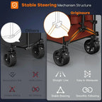 38 long foldable four-wheel stroller 460 lb capacity 220 liter folding beach stroller