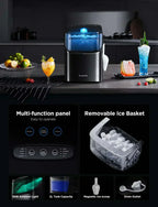 GoveeLife Smart Ice Maker Countertop Portable Ice Machine with Voice Control 9 Ice Cubes