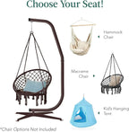 Best Choice Products Metal Hanging Hammock C-Stand for Chair Weather Resistant Finish