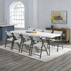 Mainstays 8' Rectangle Centerfold Folding Table, White
