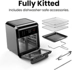 Chefman Compact 6.3-Quart Digital Air Fryer with Rotisserie Dehydrator and Convection Oven