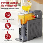Slushie Machine: No Ice Needed All-in-One Slushy Maker for Home, Real-Time Temp Display, Auto-Clean, 6 Preset | Frozen Margaritas, Cocktails, Frapp��s, Ice Cream, Smoothies, Milkshakes,Summer Parties