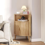 Corner Cabinet, 66.73'' Tall Modern Corner Bathroom Storage Cabinet