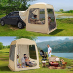 Alvantor Screen House Gazebo, 6-10-15 Person Pop Up Igloo Screened Canopy Tent with Mosquito Netting Sides, Instant UV Resistant Sun Shelter for Garden, Patio, Backyard