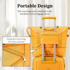5-piece PP hardshell lightweight travel carry-on luggage set with dual spinner wheels