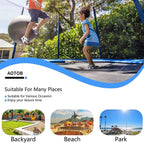 AOTOB 8FT 10FT 12FT 14 FT 15FT Trampoline with Safety Enclosure Net Outdoor Trampoline