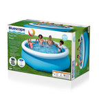 Bluescape Fast Set 10’ x 30” Round Inflatable Soft Sided Above Ground Pool Set