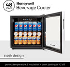 Beverage Refrigerator and Cooler 115 Can Mini Fridge with Glass Door for Soda Beer or Wine