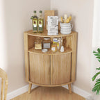 Corner Cabinet, 66.73'' Tall Modern Corner Bathroom Storage Cabinet