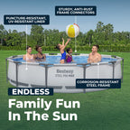 Bestway Steel Pro MAX 10'x30\ Metal Frame Above Ground Pool Set w/ Filter Pump & Cartridge
