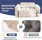 Folding Sofa Bed L-Shaped Convertible Sofa Bed with Armrests and Pillows