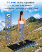 Lichico Walking Pad Under Desk Treadmill Ultra-Quiet Brushless Electric Jogging Treadmill