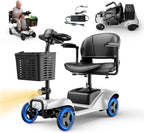 Mobility Scooter for Adults,4 Wheel Mobility Scooter,15 Miles Range,300LBS Capacity