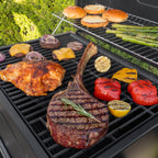 Expert Grill Charcoal Grill, 24 Inch Heavy Duty Charcoal Grill with Wheels, Black