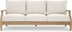 Coastal view outdoor terrace eucalyptus sofa
