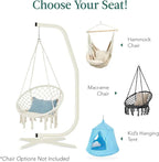 Best Choice Products Metal Hanging Hammock C-Stand for Chair Weather Resistant Finish