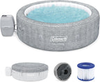 Coleman Sicily AirJet Large Round 5 to 7 Person Inflatable Hot Tub Portable Outdoor Spa
