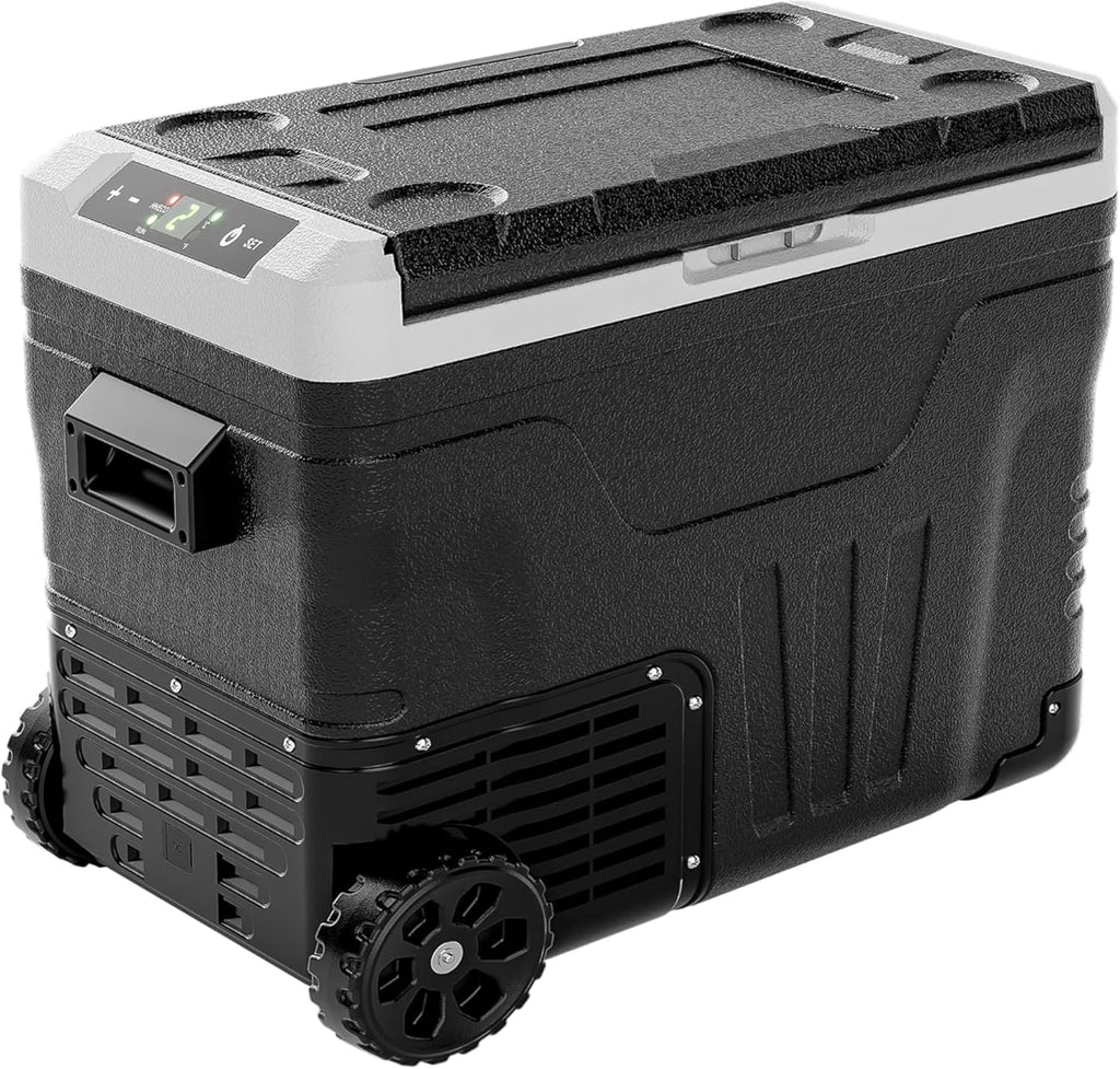 EUHOMY 12 Volt Refrigerator 53QT(50L) Electric Cooler Portable Freezer 12V/24V DC