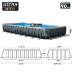 INTEX Ultra XTR 32ft x 16ft x 52in Above Ground Pool Set, Sand Filter Pump