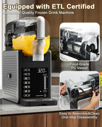 Fiii Slushie Machine 92 oz Slushy Machine for Home 6 Preset Programs Quiet Operation LED Display