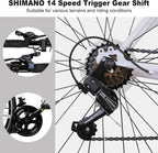 WEIZE Road Bike 700C Wheel City Commuter Bicycle Shimano 14 Speed Drop Bar Racing Adult Bike